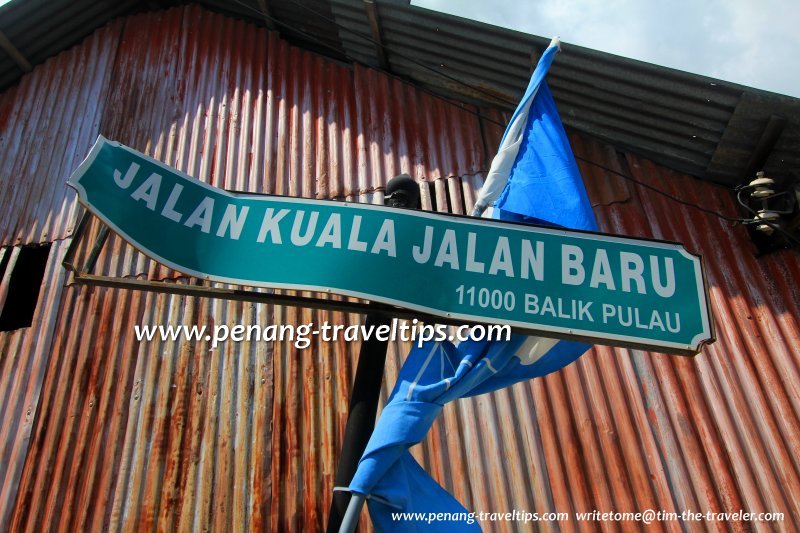 Jalan Kuala Jalan Baru road sign