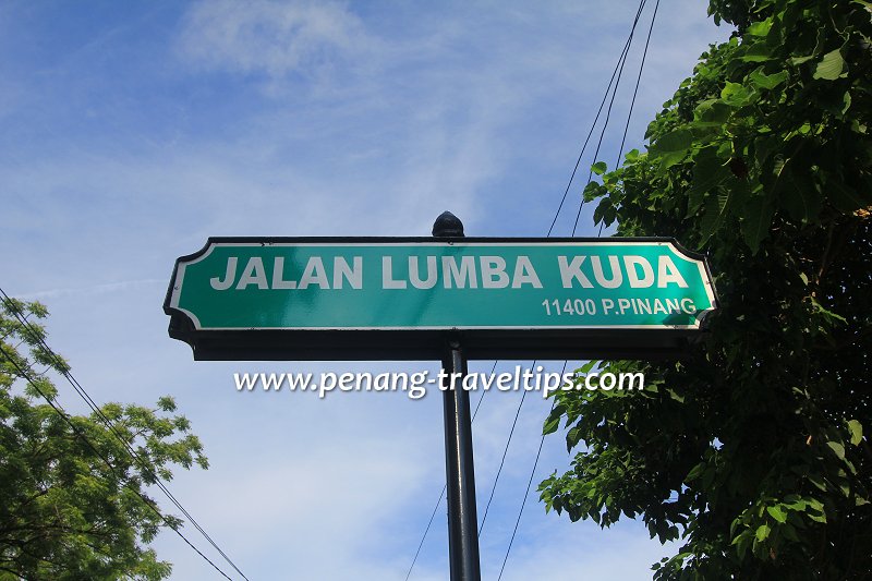 Jalan Lumba Kuda road sign