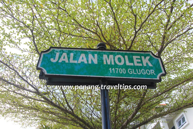 Jalan Molek road sign