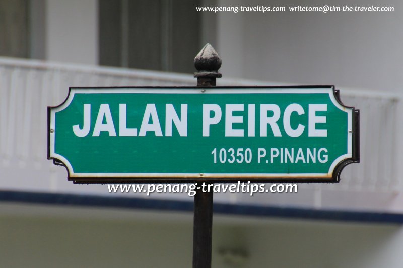 Jalan Peirce roadsign