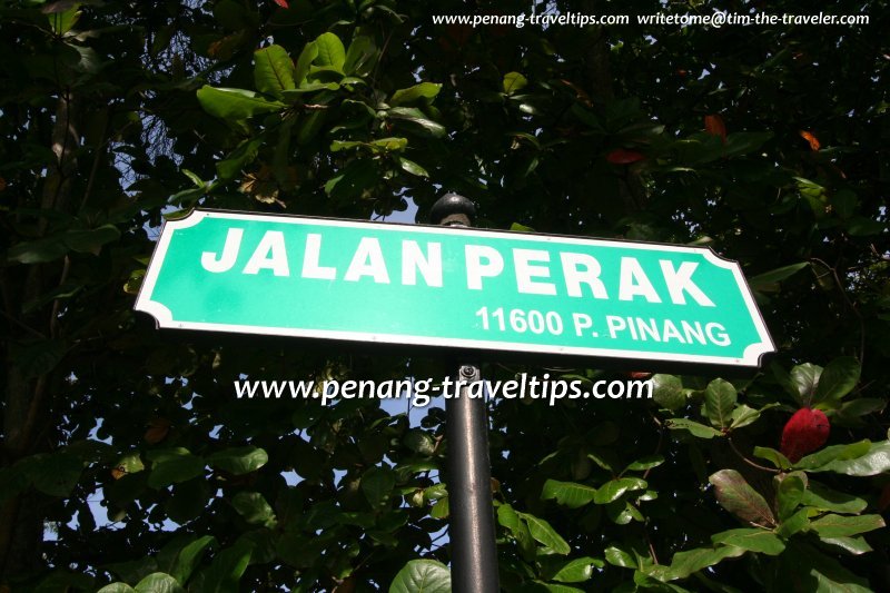 Jalan Perak roadsign