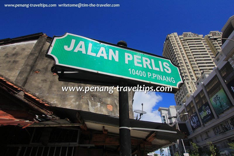 Jalan Perlis road sign