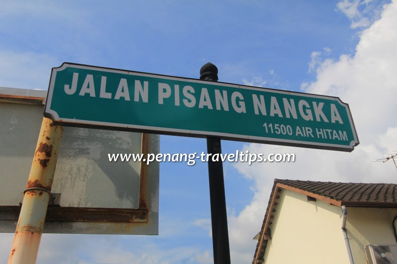 Jalan Pisang Nangka road sign