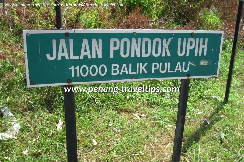 Jalan Pondok Upeh roadsign