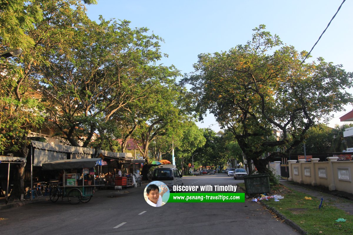 Jalan Sekolah La Salle, near the junction with Jalan Air Itam