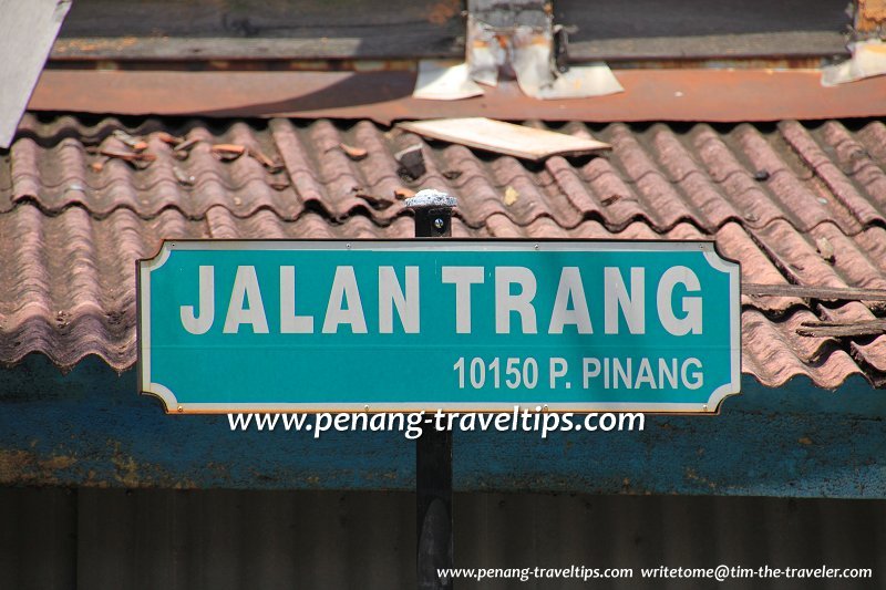 Jalan Trang road sign