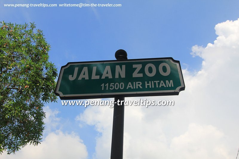 Jalan Zoo signboard