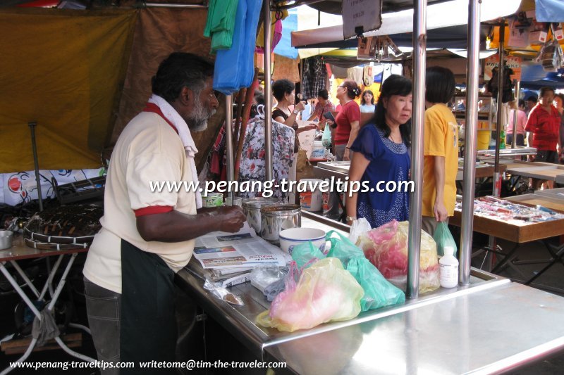 Jelutong Market Putu Mayong stall
