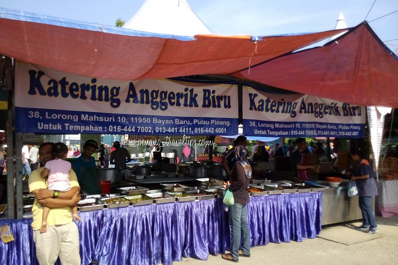 Katering Anggerik Biru stall, Pasar Ramadhan Bayan Baru