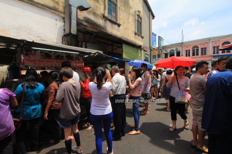 Keng Kwee Street on a public holiday