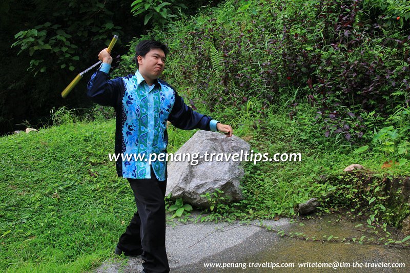 Kenny Khong demonstrating the nunchucks