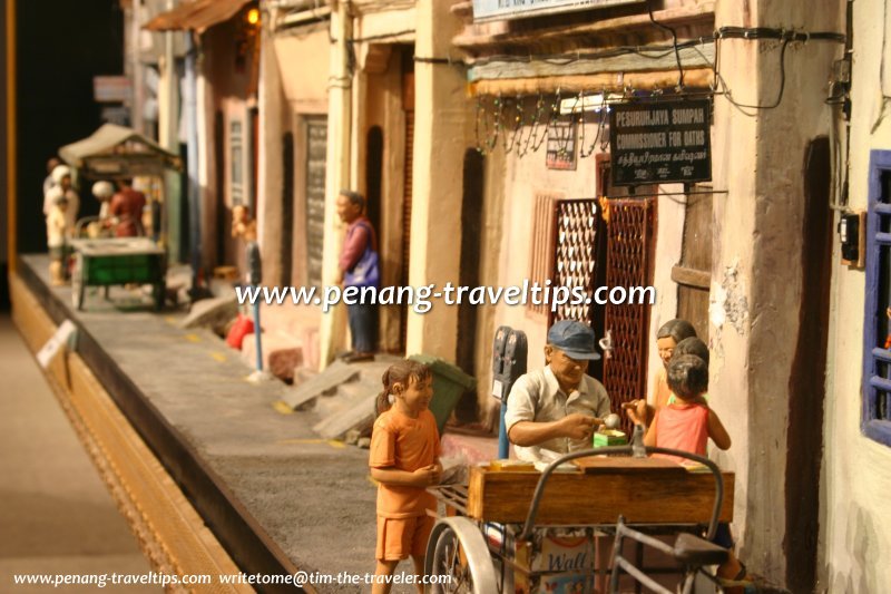 Prespective view of the ice-cream seller on King Street