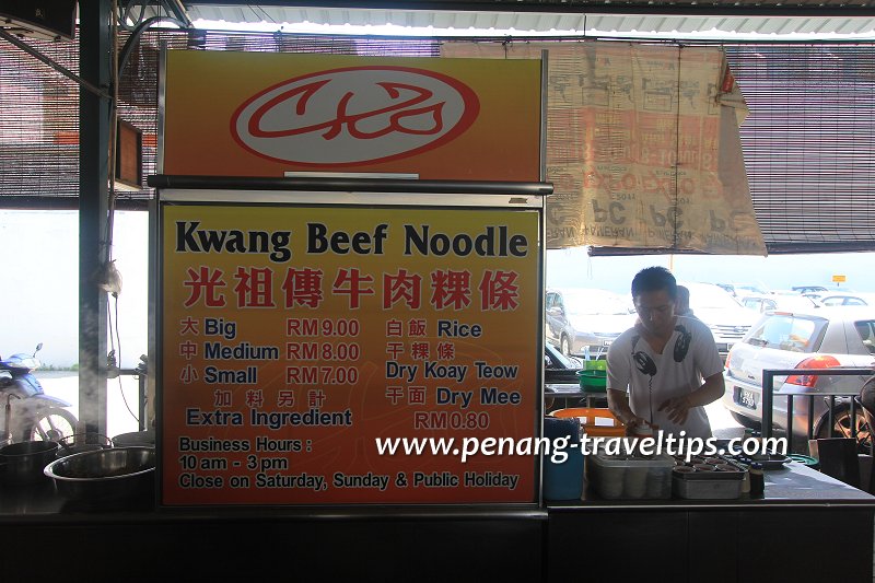 Kwang Beef Noodle stall