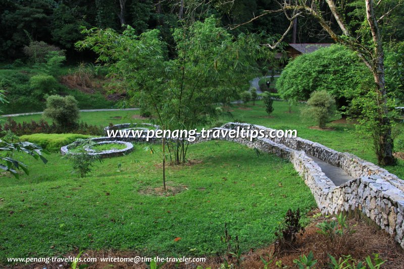 The landscaped Bambusetum