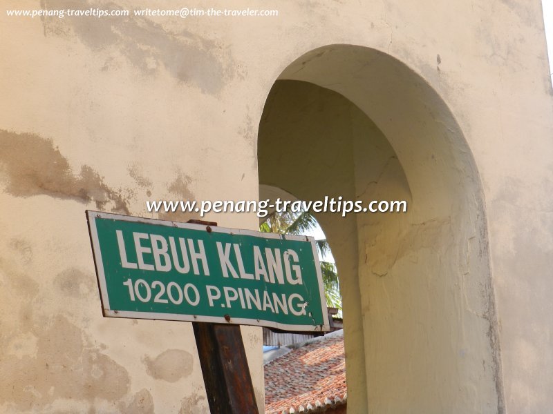 Lebuh Klang signboard