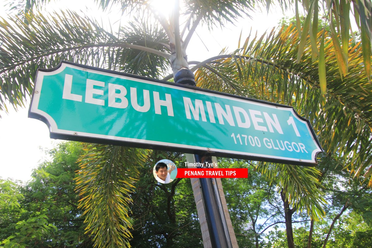 Lebuh Minden 1 road sign