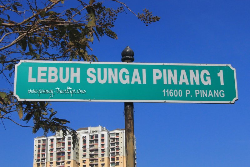 Lebuh Sungai Pinang 1 road sign