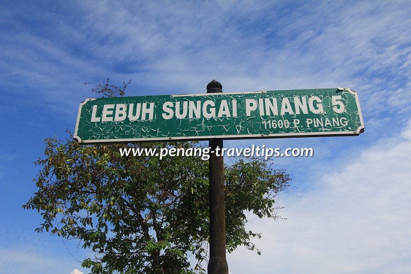 Lebuh Sungai Pinang 5 roadsign