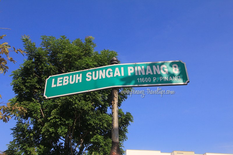 Lebuh Sungai Pinang 8 road sign
