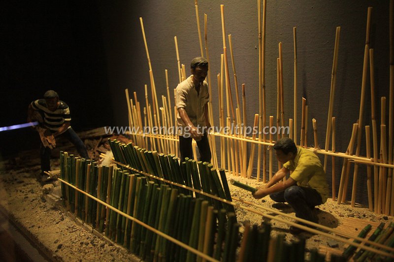 Lemang Making diorama, Made In Penang Interactive Museum