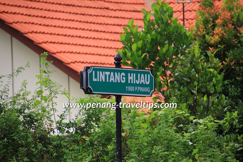 Lintang Hijau road sign
