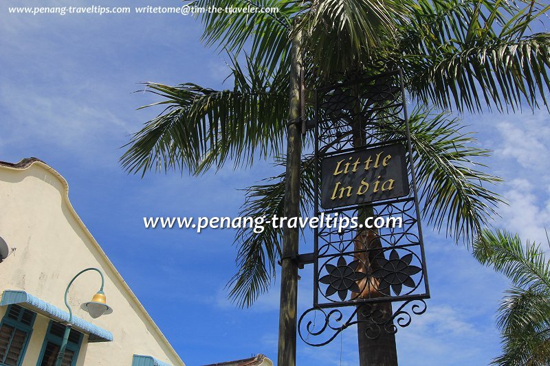 Signboard at entrance to Little India