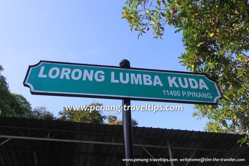 Lorong Lumba Kuda road sign