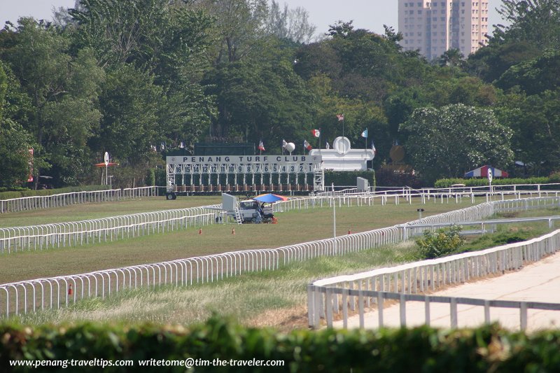 The racecourse at the Penang Turf Club