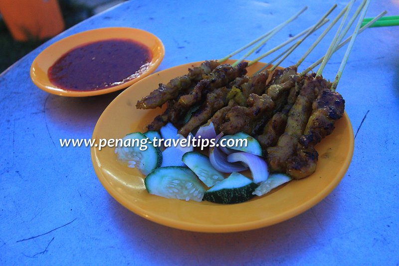 The satay at Padang Brown Johore Road Hawker Centre