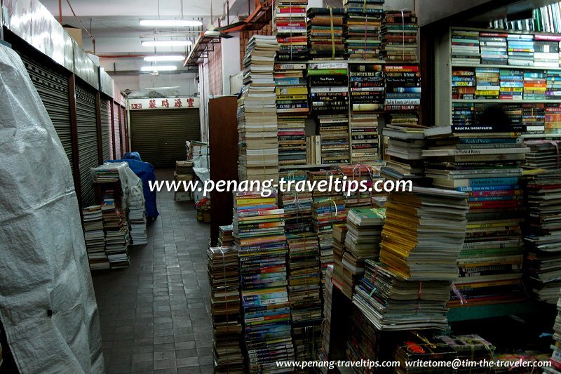 Books galore at the second-hand bookshops of Chowrasta Market