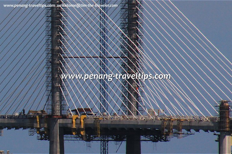 Second Penang Bridge, main span closeup