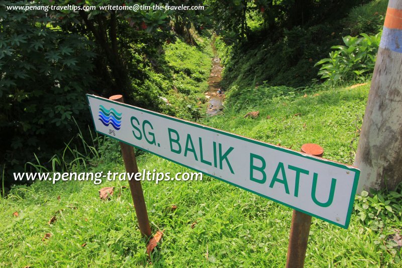 Sungai Balik Batu sign