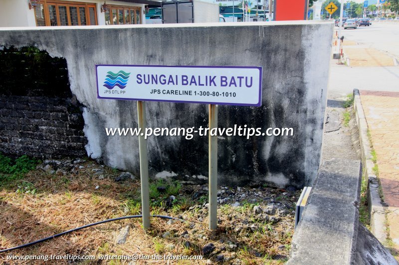 Sungai Balik Batu sign