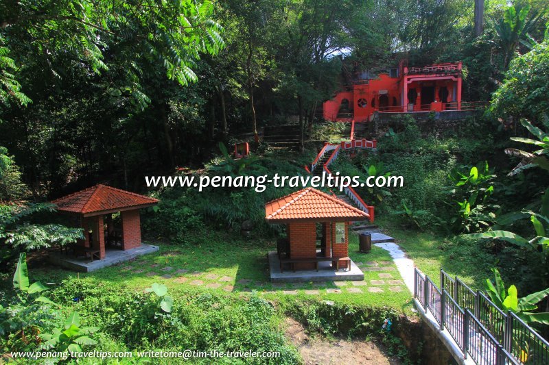 Shrine of the Jade Emperor, as seen from the compound of Relau Villa