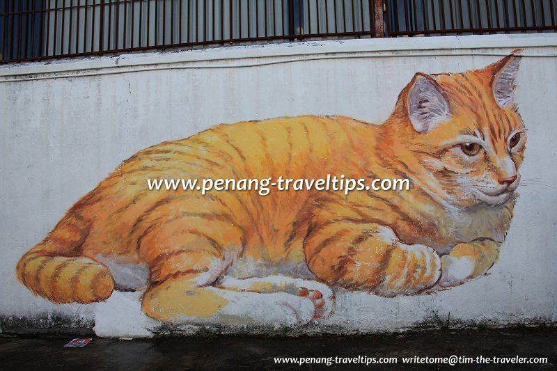 Skippy, the giant cat mural