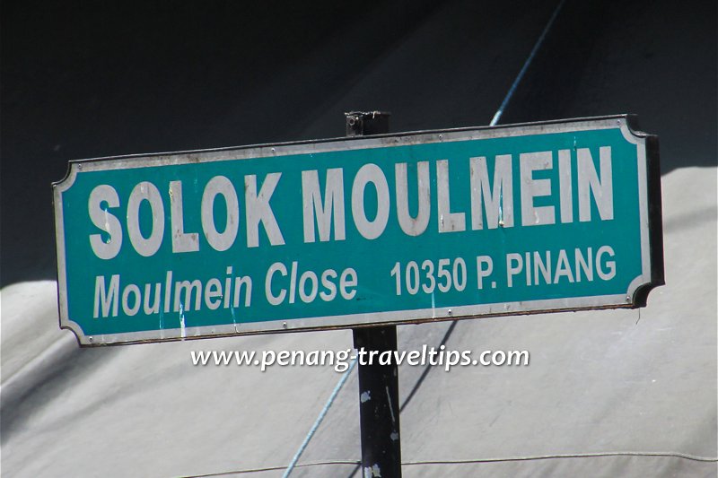 Solok Moulmein road sign