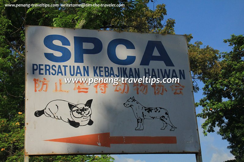 SPCA signboard
