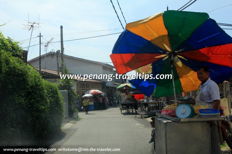 Roadside stalls at Hong Seng Estate