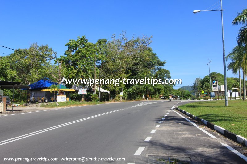The road in Sungai Rusa, Balik Pulau