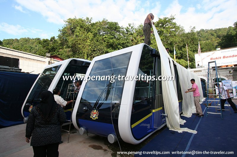 Unveiling of the new Penang Hill coaches