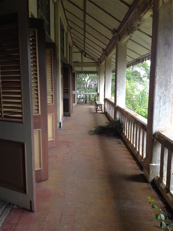 The verandah at Crag Hotel