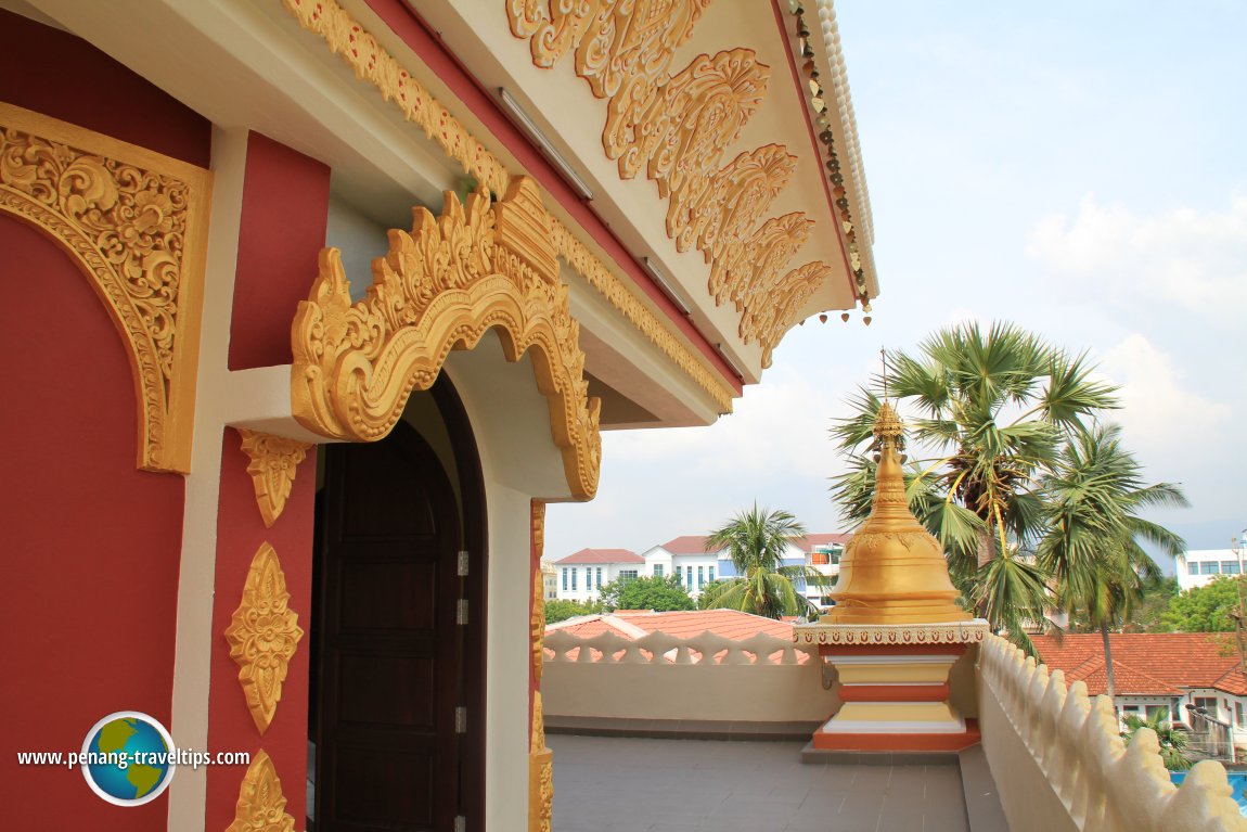 One of the verandahs of the Golden Pagoda