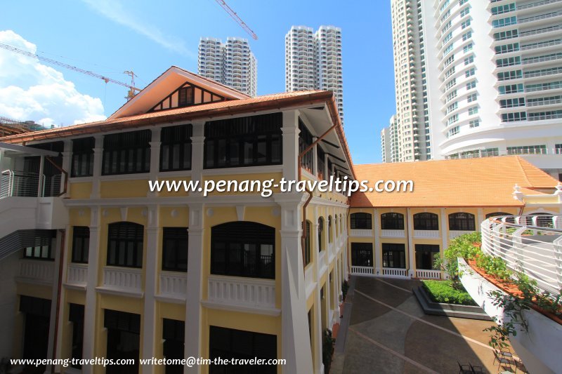 View of former Uplands School building from East Tower, Gurney Paragon