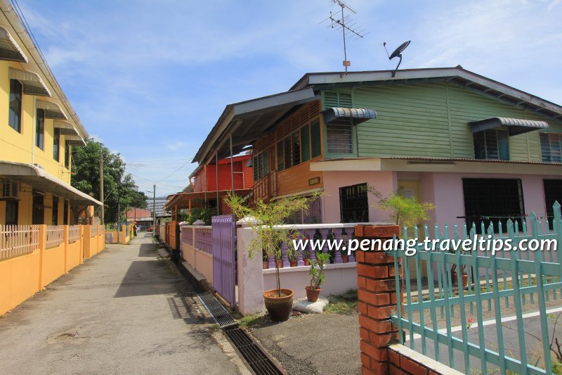 Village houses at Jalan Maqbul