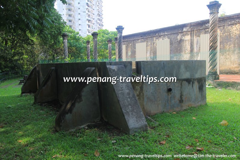 Water tank beside Relau Villa