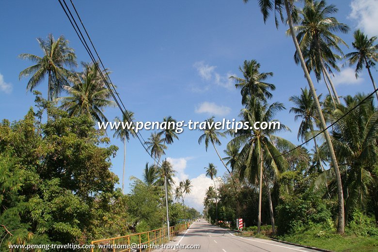 The western side of Penang Island is a marked constrast from the eastern side