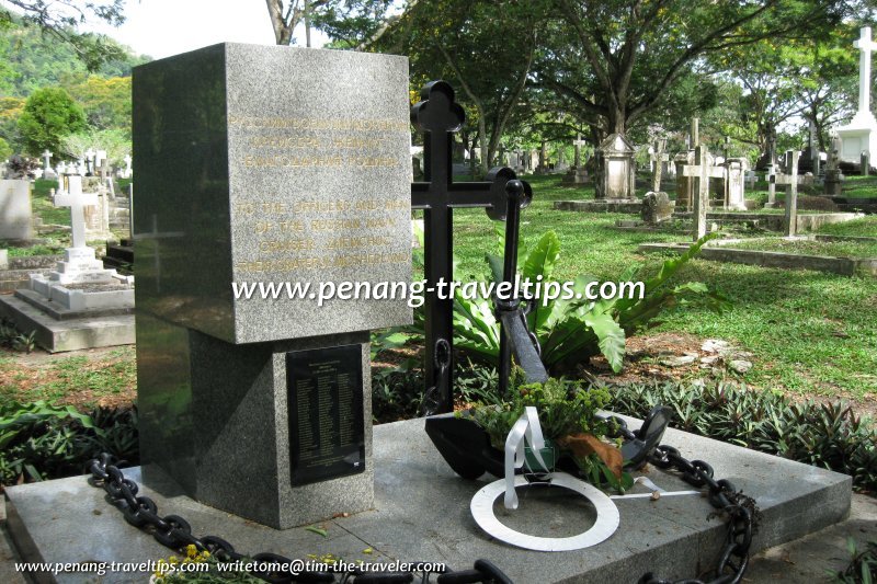 Another view of the Zemschug Memorial at the Western Road Cemetery